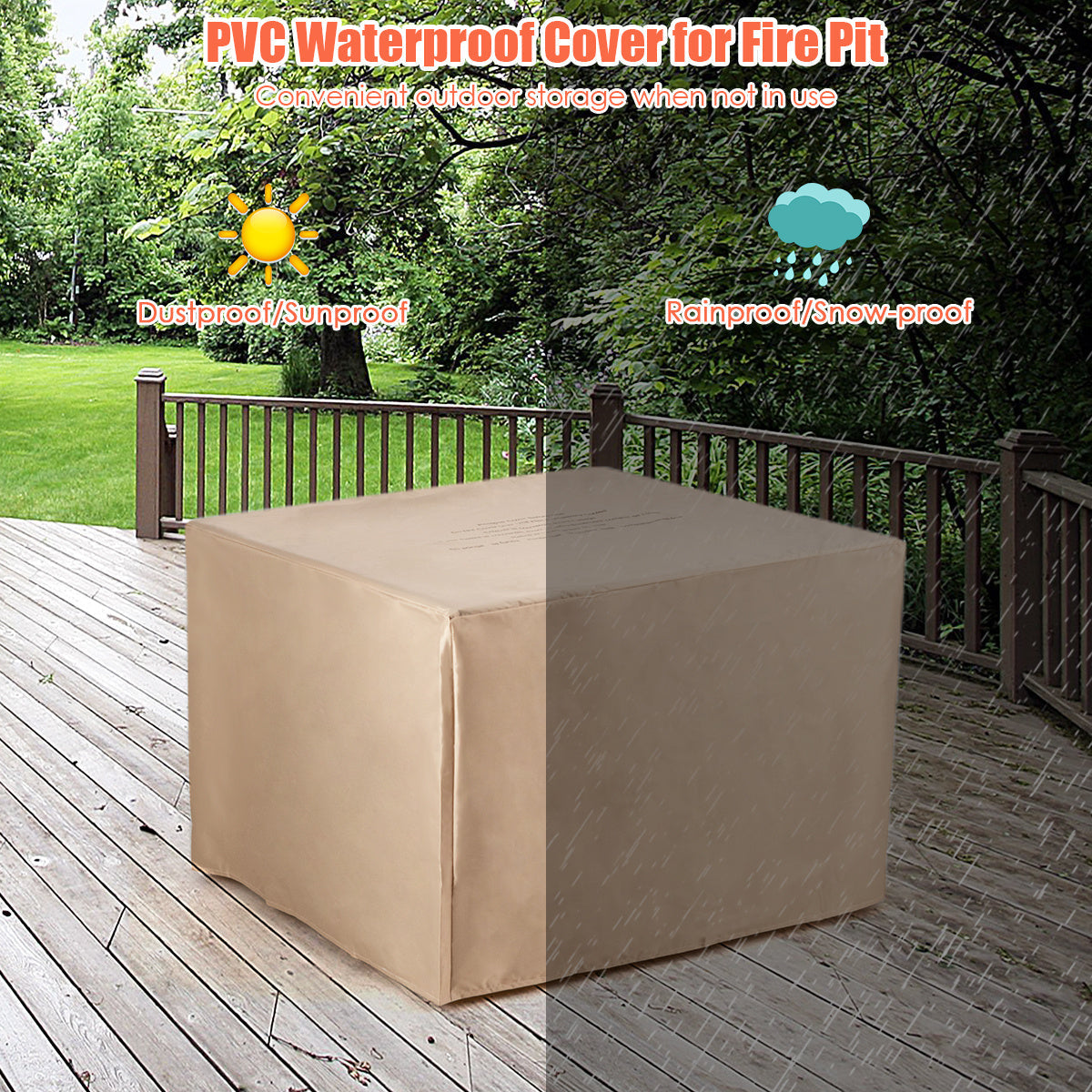 5-Piece PE Wicker Patio Conversation Set with 30-Inch Gas Fire Pit