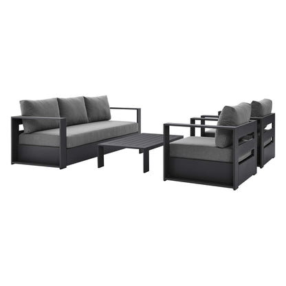 4-Piece Aluminum Patio Conversation Set – Modway Tahoe