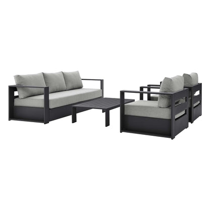 4-Piece Aluminum Patio Conversation Set – Modway Tahoe