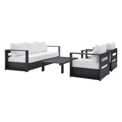 4-Piece Aluminum Patio Conversation Set – Modway Tahoe