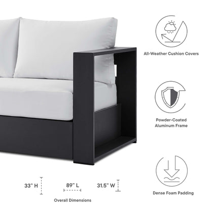 4-Piece Aluminum Patio Conversation Set – Modway Tahoe