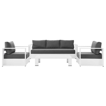 4-Piece Aluminum Patio Conversation Set – Modway Tahoe