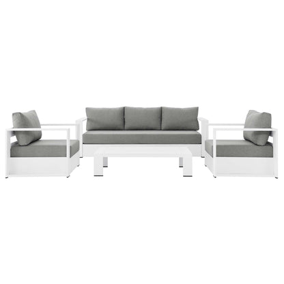 4-Piece Aluminum Patio Conversation Set – Modway Tahoe