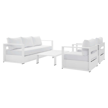 4-Piece Aluminum Patio Conversation Set – Modway Tahoe