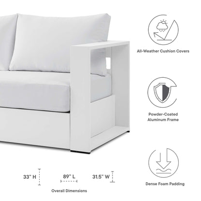 4-Piece Aluminum Patio Conversation Set – Modway Tahoe